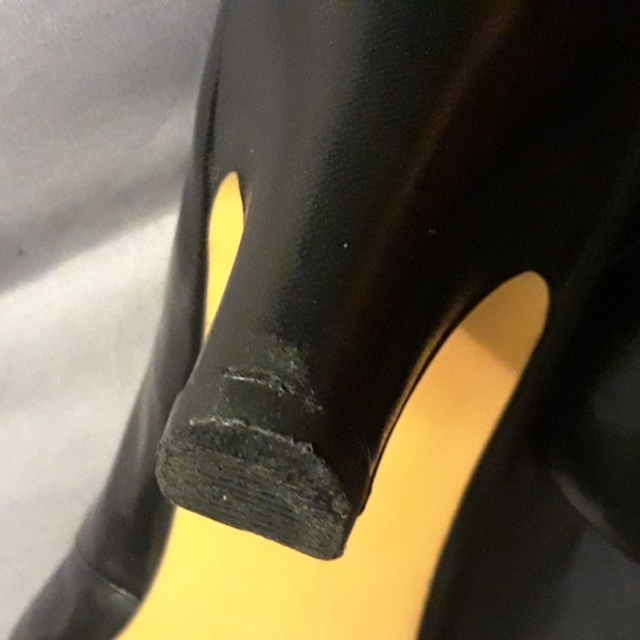 Size 8 Ros Hommerson black leather high heels - Picture 8 of 10